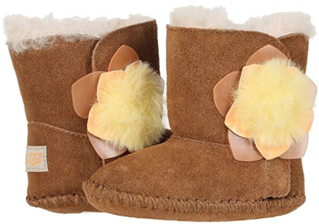 brown ugg cassie cactus flower suede boots