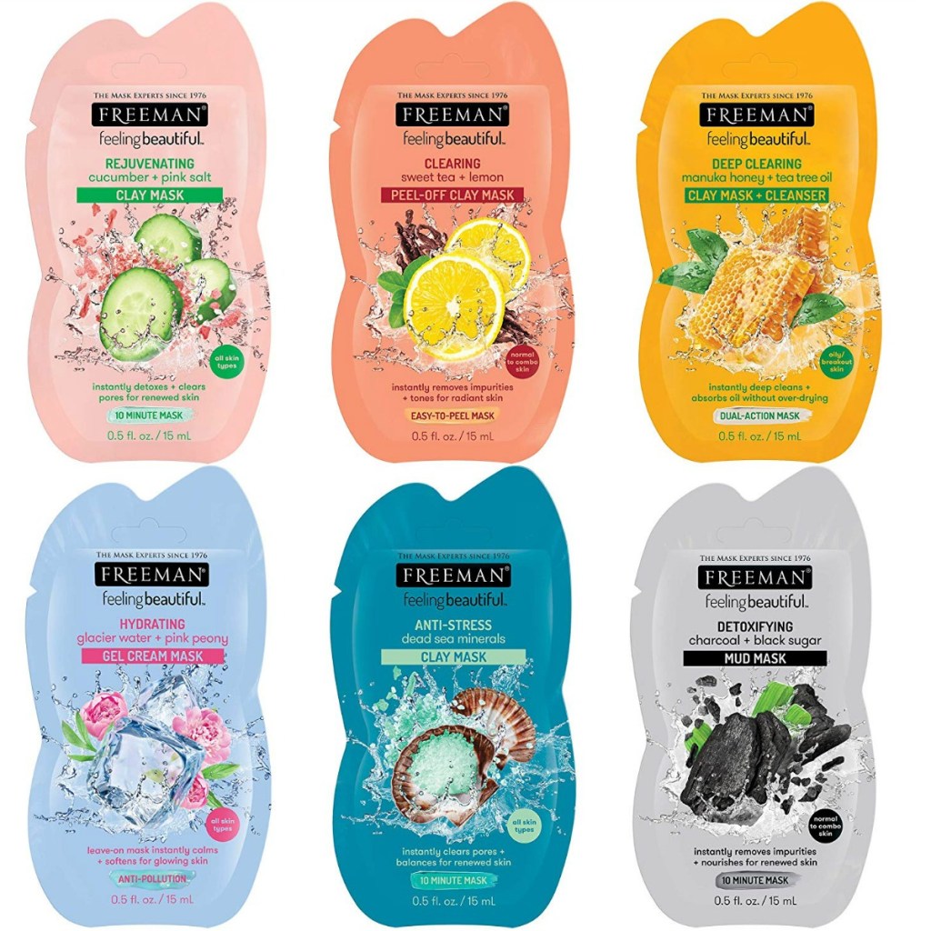 Variety of facial masks from Freeman beauty