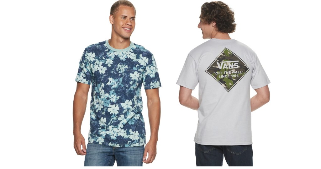 two men wearing vans tees