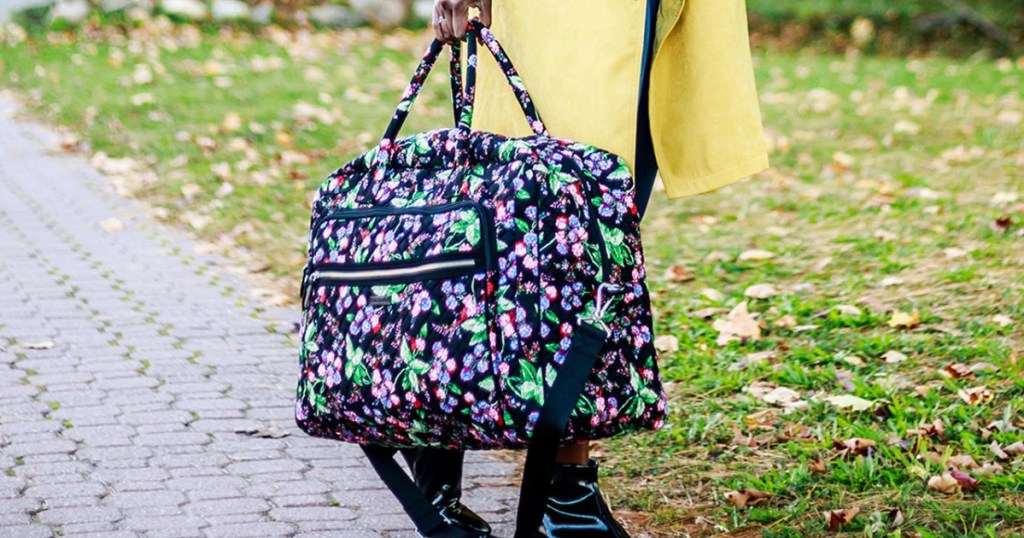 Vera Bradley Grand Weekender in Winterberry