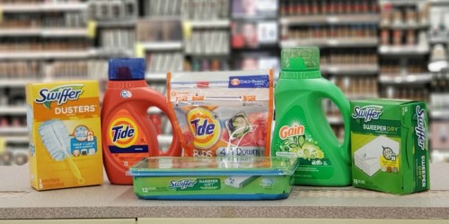 6 Household Products Just $3.94 After Walgreens Rewards (Tide, Swiffer, Gain, & More)