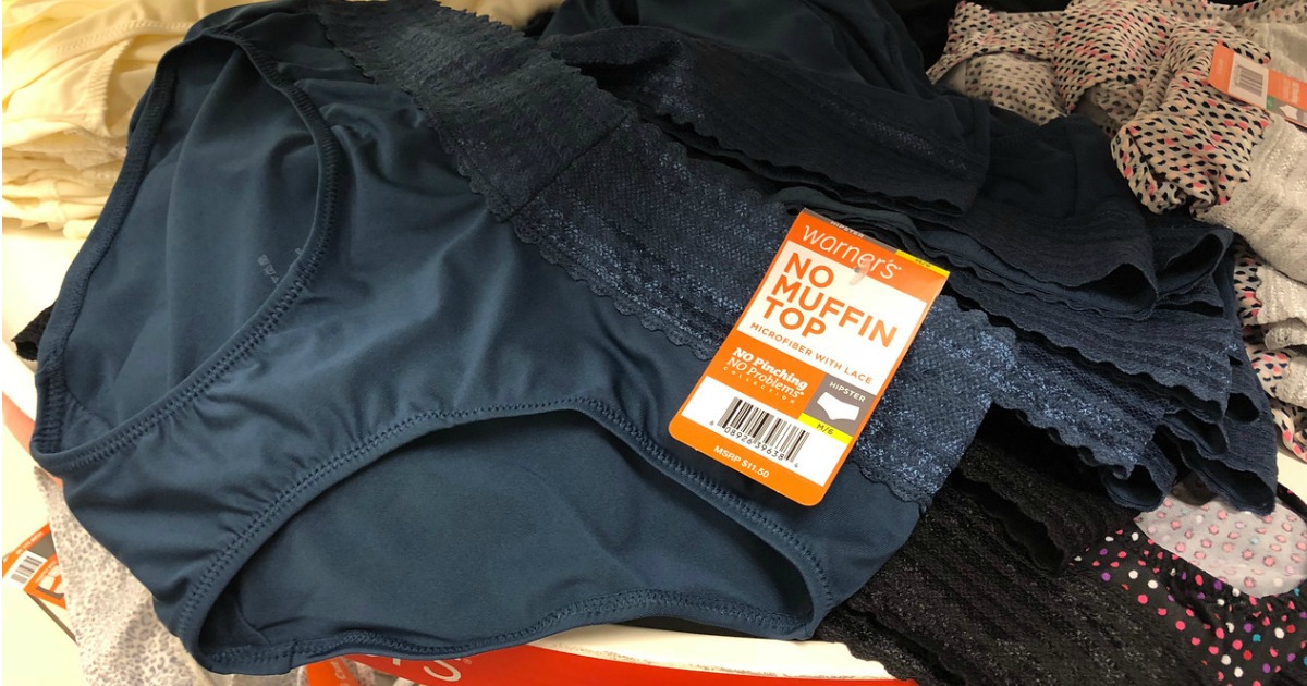 navy blue pair of Warner's women's underwear on sale at Kohl's