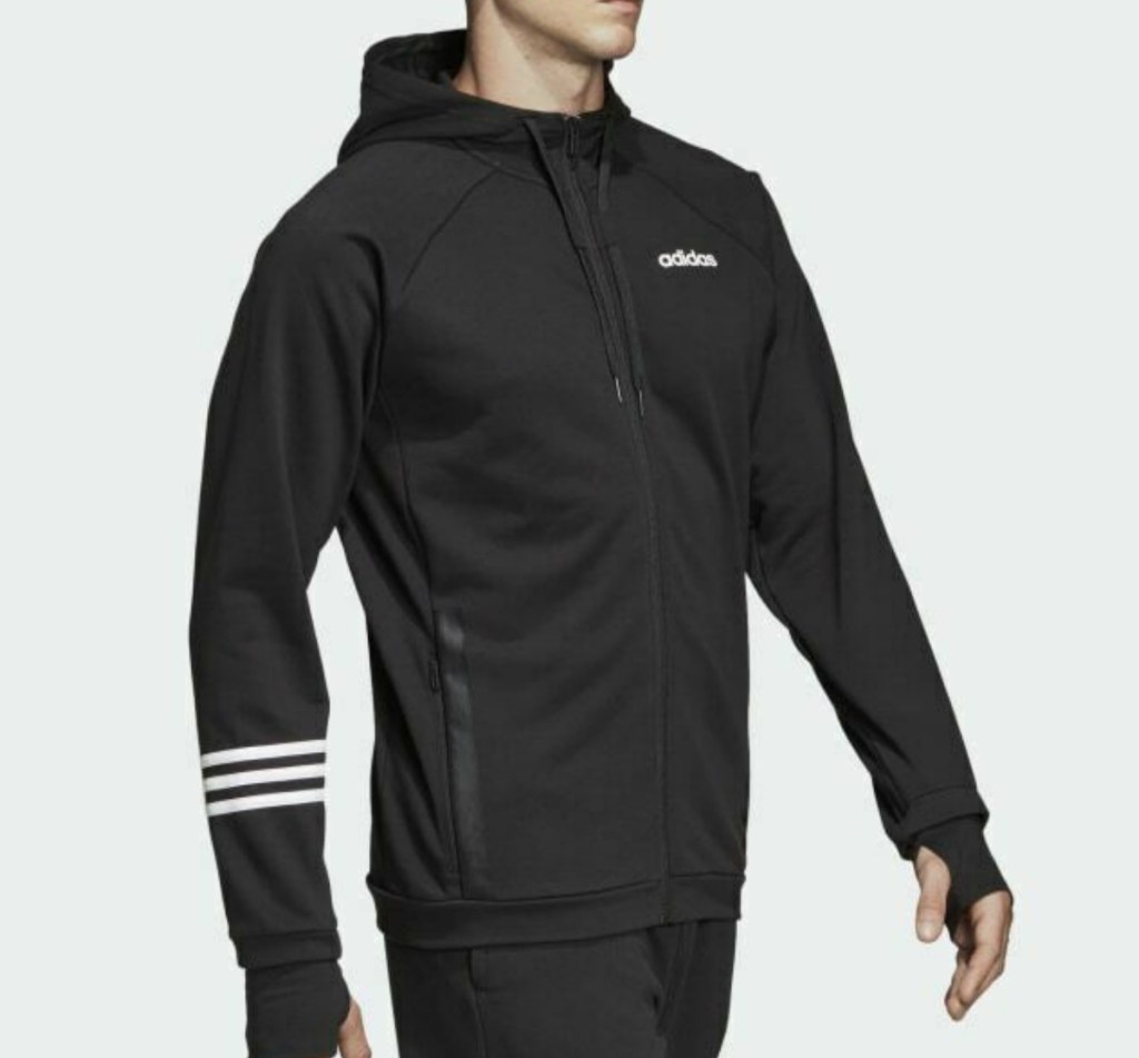 adidas brand Men's jacket in black