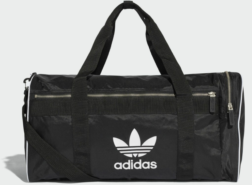 Large Men's duffel bag with white adidas logo