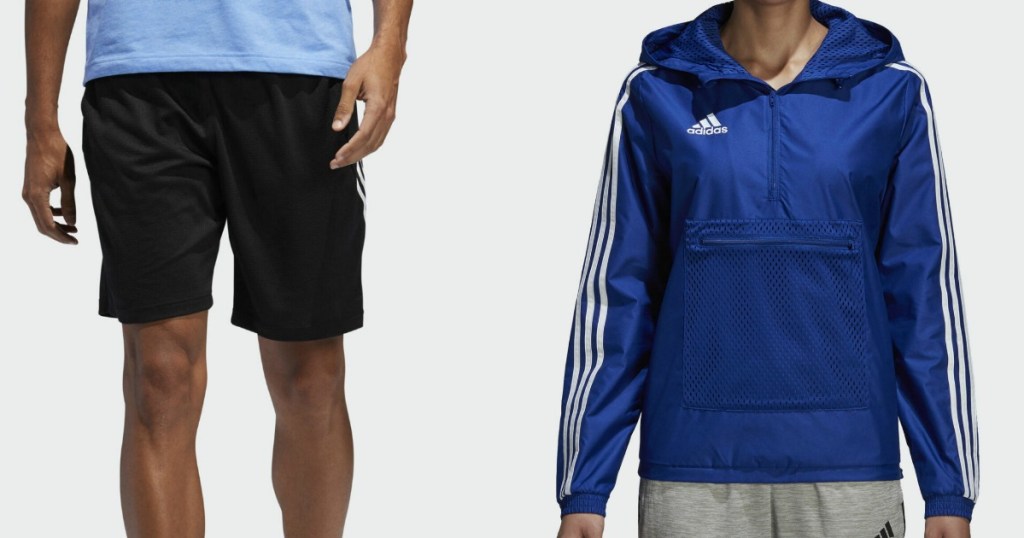 adidas shorts and jacket