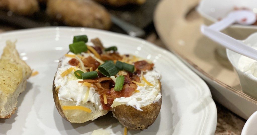 baked potato from baked potato bar