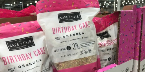 Birthday Cake Granola Available at Costco | Gluten-Free, Nut-Free & Vegan