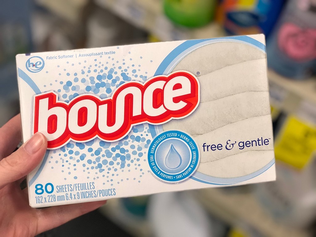 Bounce free & gentle dryer sheets 