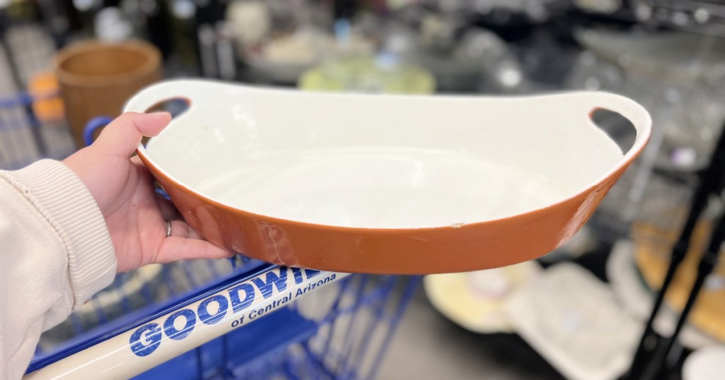 casserole dish from goodwill