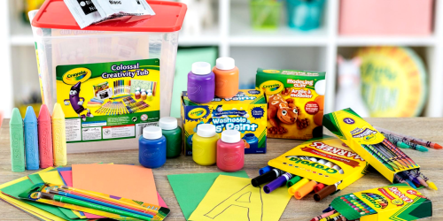 Crayola 90-Piece Colossal Creativity Tub Just $14.70 at Walmart (Regularly $20)