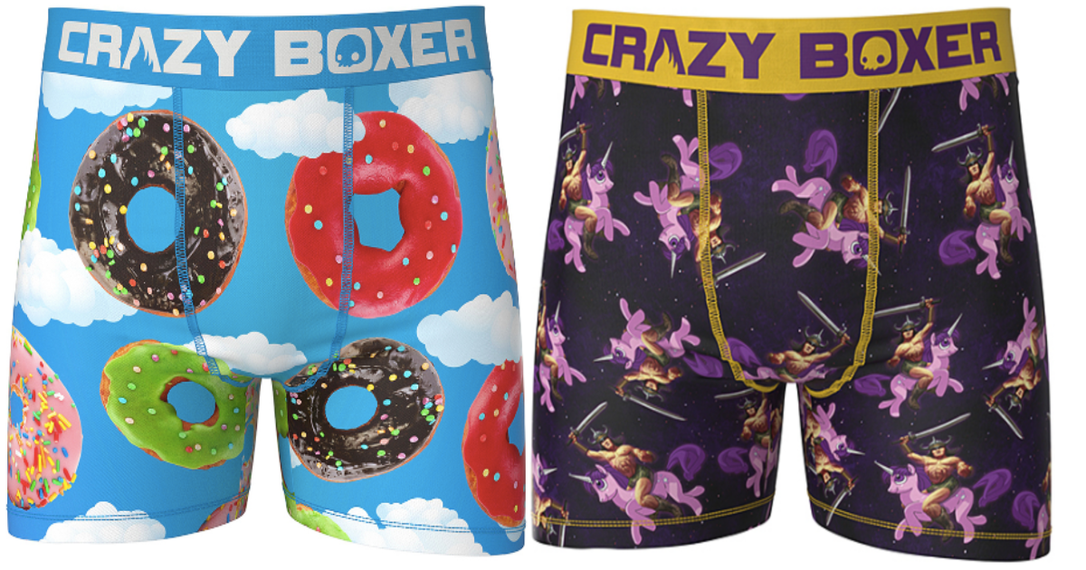 two pairs of crazy boxers at zulily