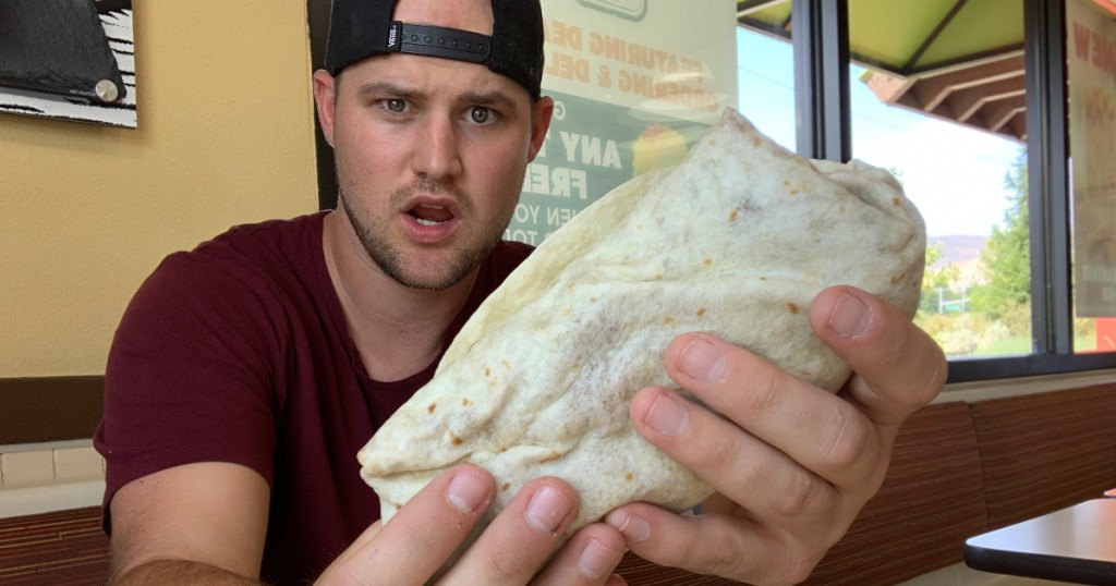 Stetson with Del Taco burrito