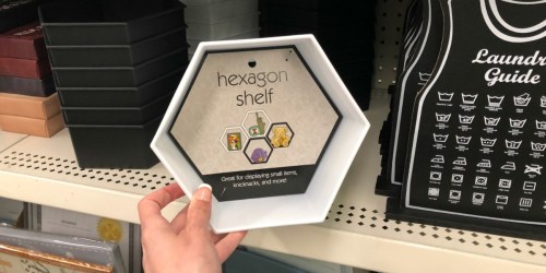 Black & White Hexagon Shelves Only $1 at Dollar Tree