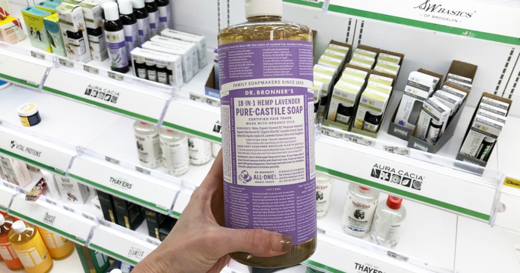 dr bronner's castile soap lavender