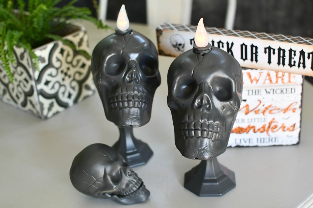 easy dollar tree candle halloween craft