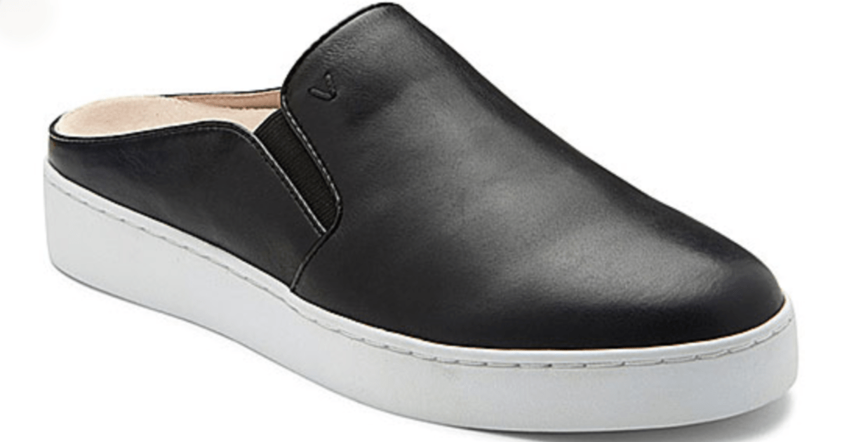 vionic black mule shoes