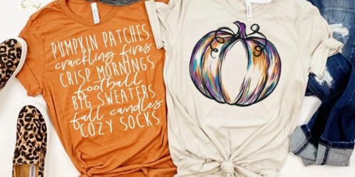 Halloween & Fall Women’s Tees as Low as $15.98 Shipped (Regularly $30)