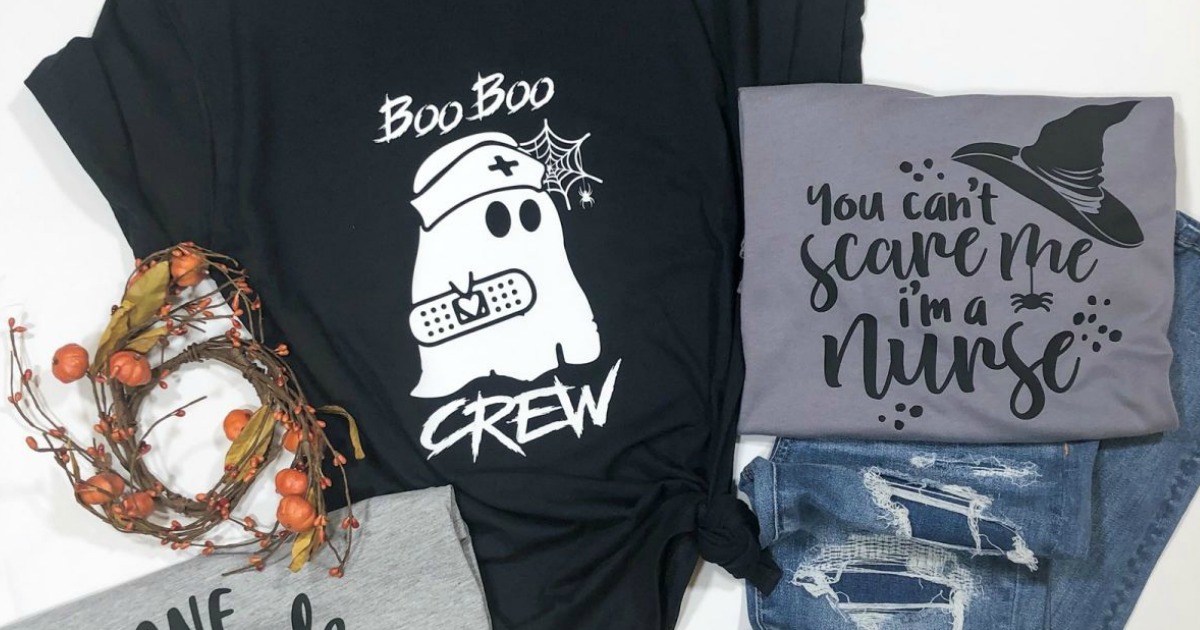 halloween nursing tees