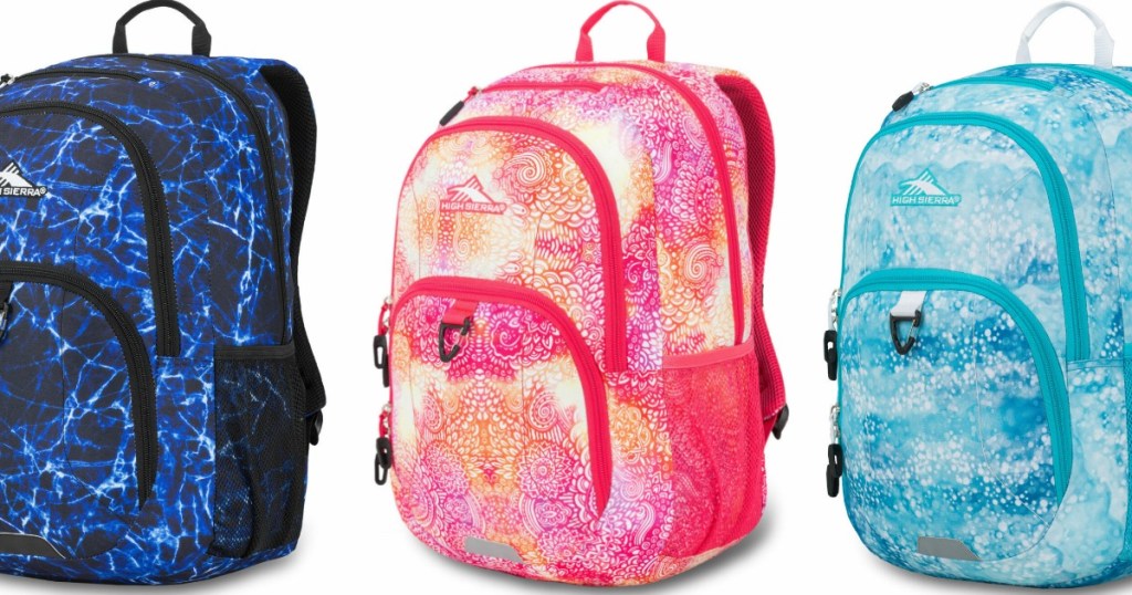 three high sierra sumner backpacks