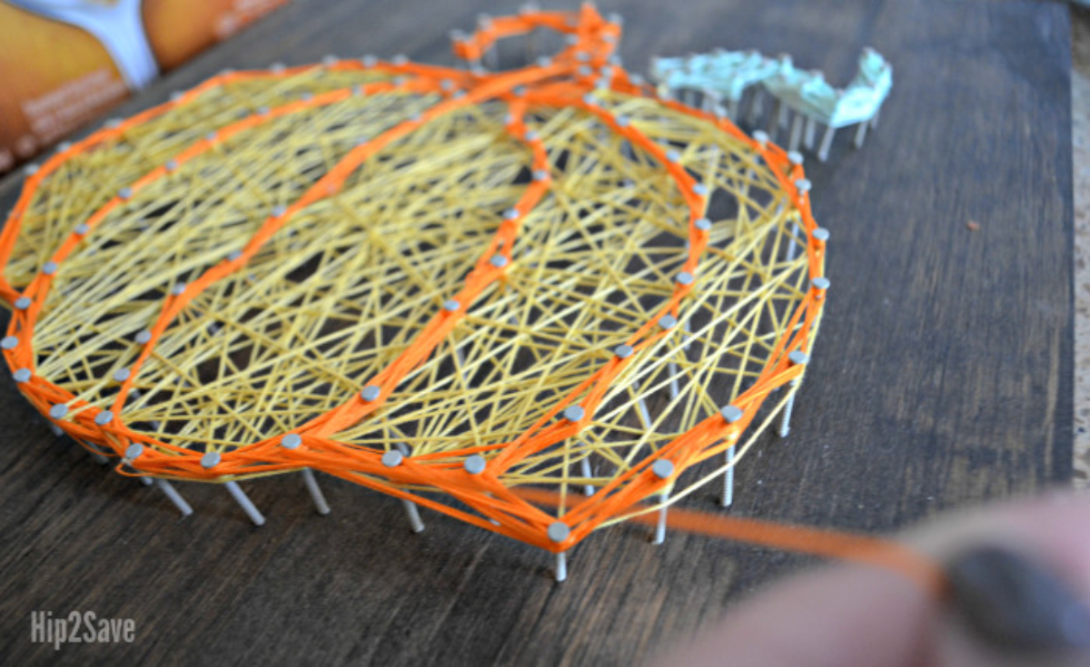 pumpkin string art