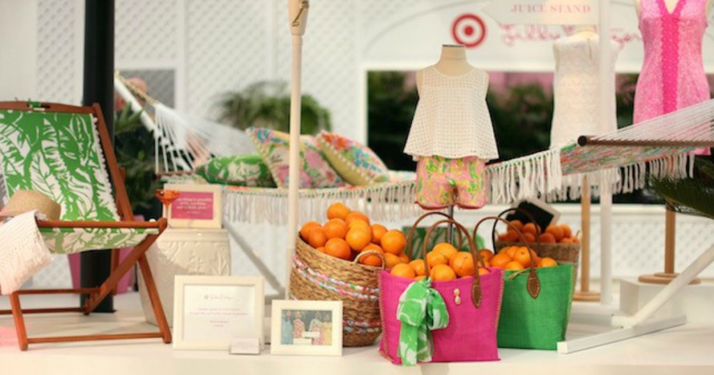 Lilly Pulitzer for Target collection on display