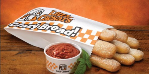 Free Little Caesars Crazy Bread w/ ANY Pizza Purchase