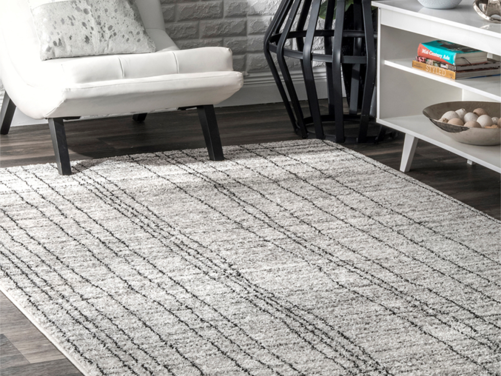 nuLOOM Gray Stripe Jean Rug