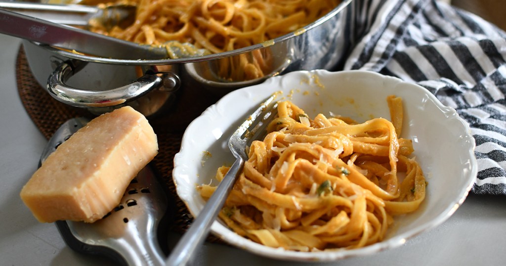 pumpkin fettuccine alfredo