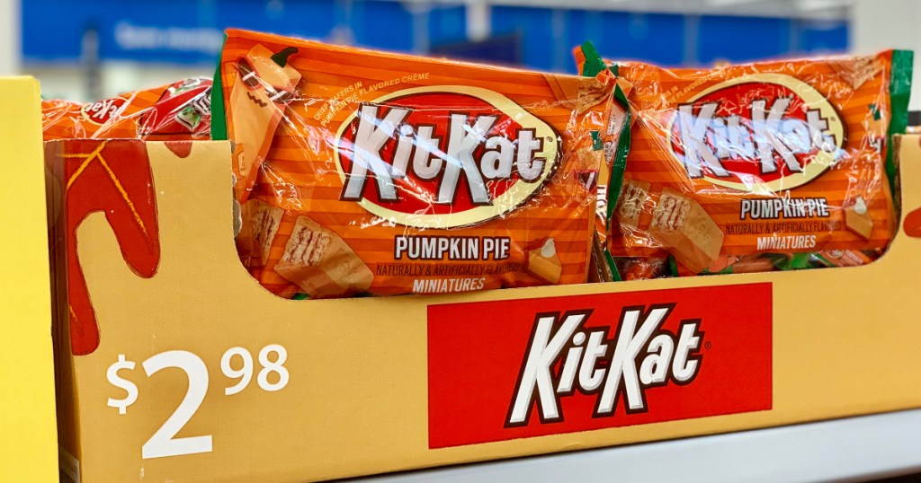 pumpkin pie Kit Kats at Walmart