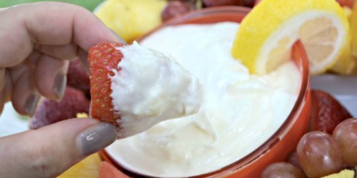 3-Ingredient Lemonade Fruit Dip