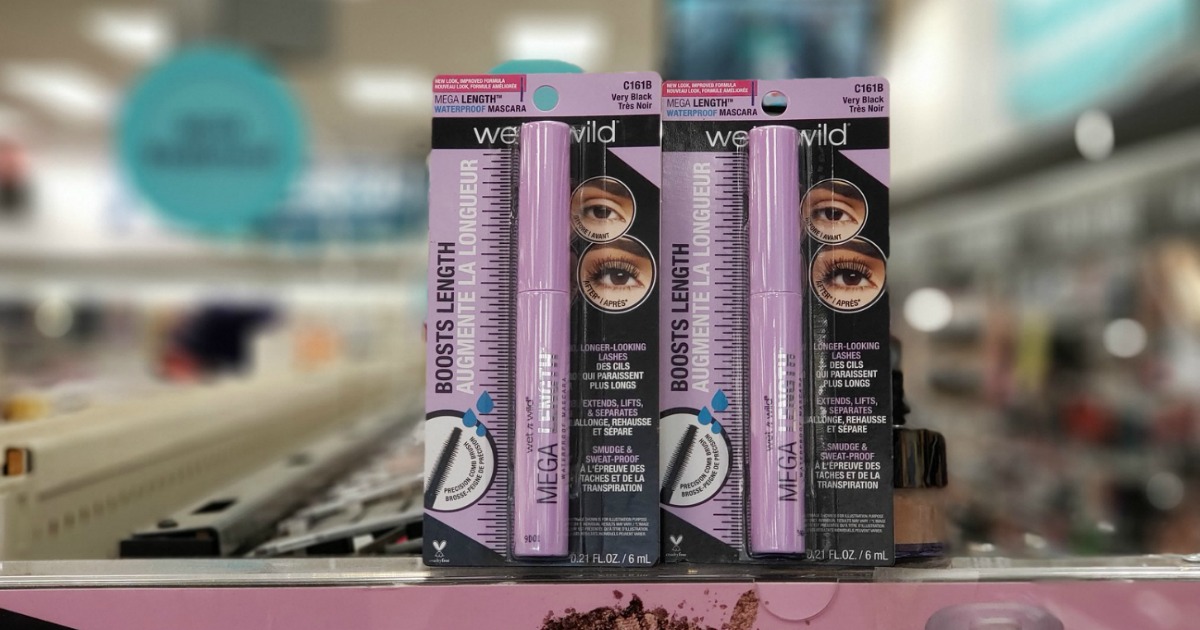 wet n wild mascara in package on store display