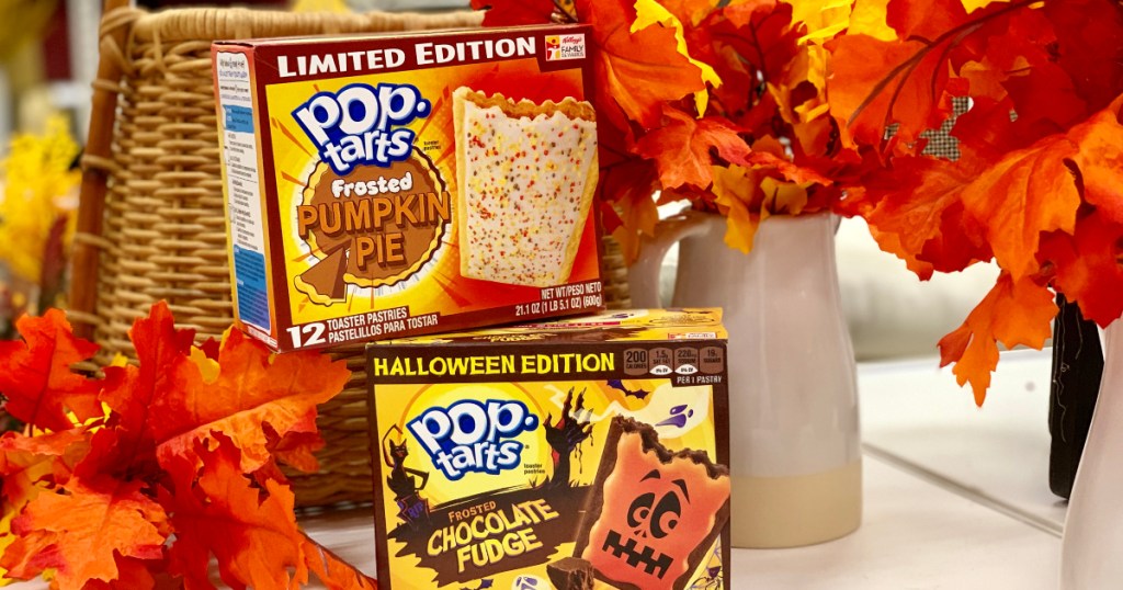 Pumpkin pie and chocolate fudge pop tarts