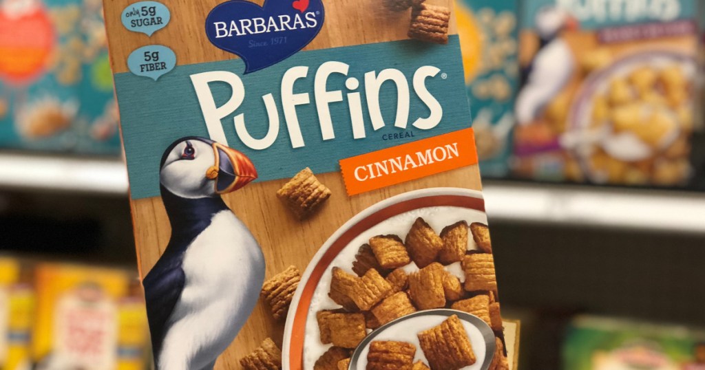 box of barbara's cinnamon cereal