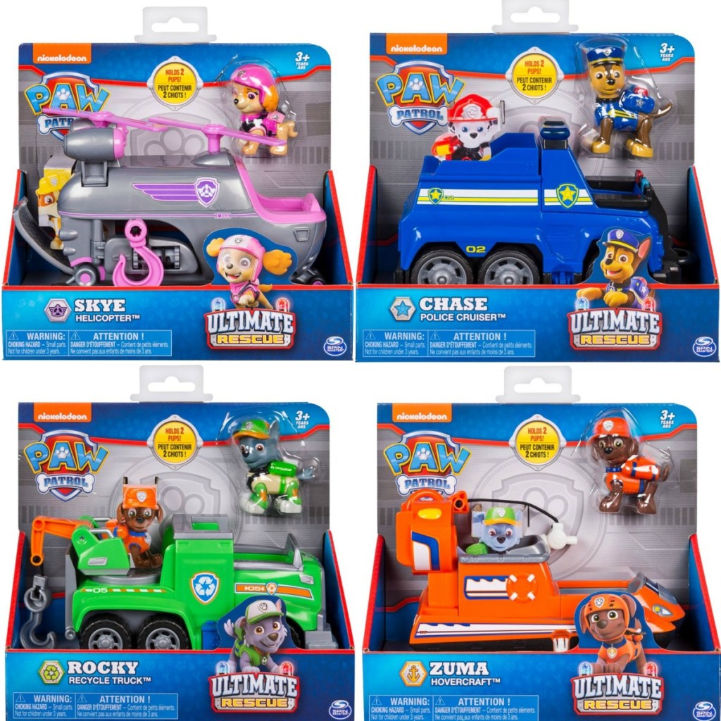 Paw Patrol Playsets in four different styles