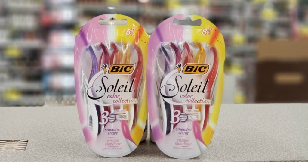 Bic Soleil Razors on Walgreens counter