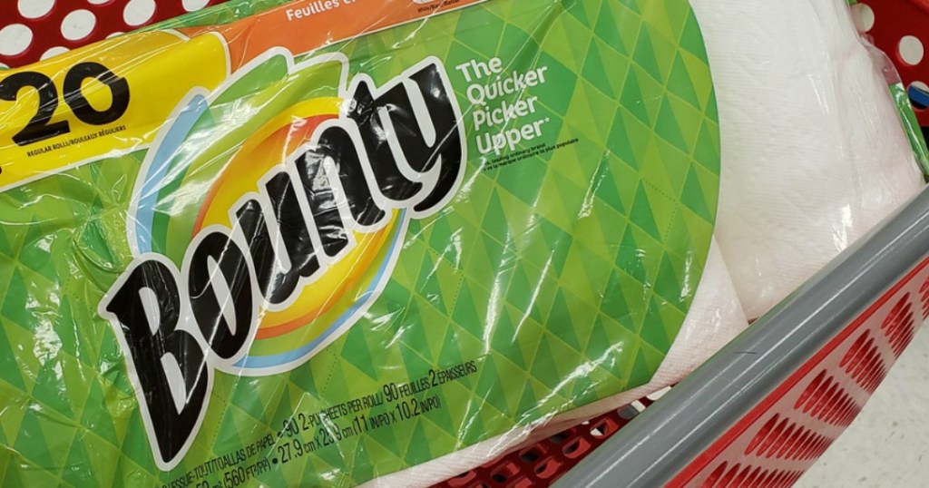 Bounty Paper Towel in Target cart