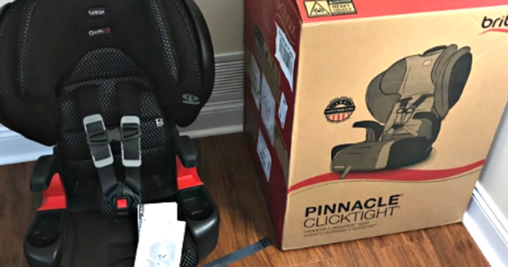 britax pinnacle car seat and box