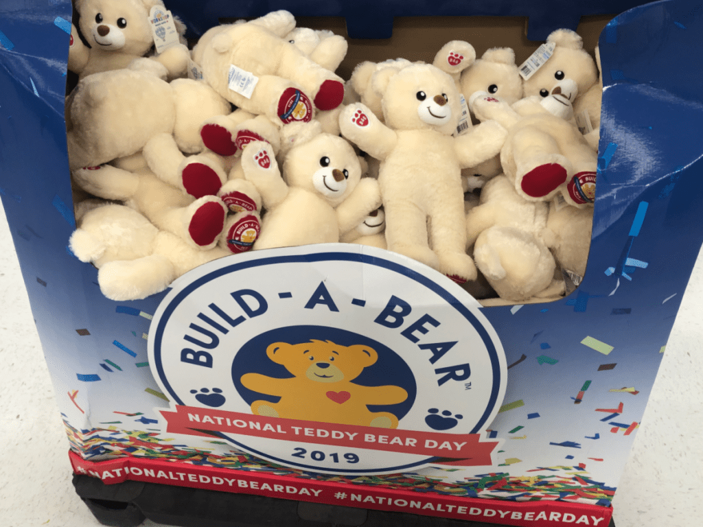 Build a Bear National Teddy 2019 bin in Walmart