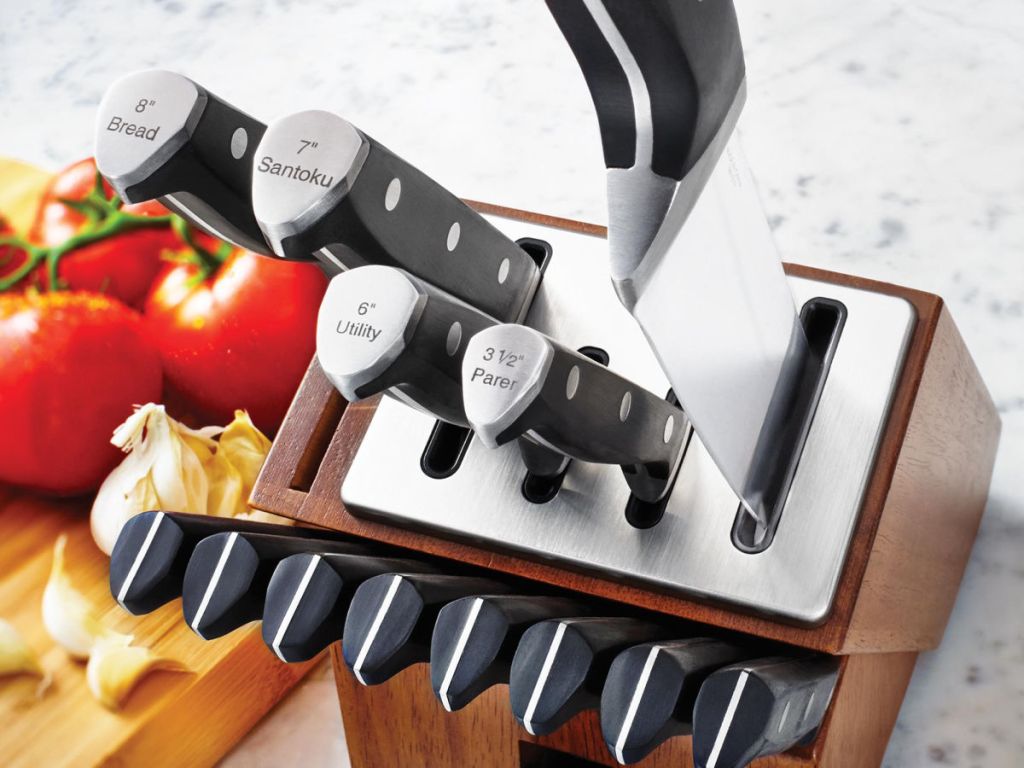 Calphalon Self-Sharpening Knife Set wooden block