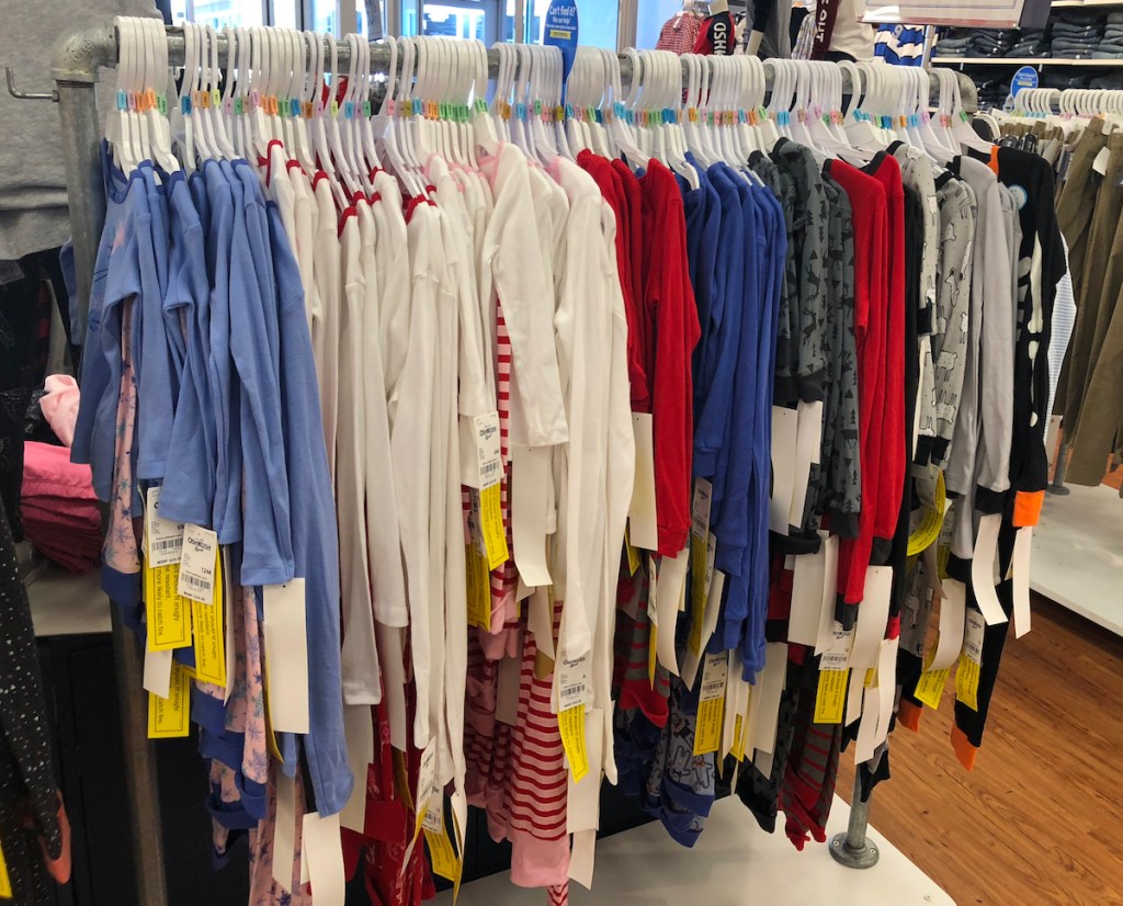 Carter's Pajama Sets on hangers