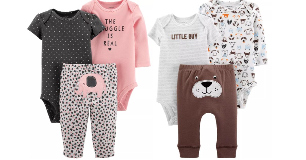 Carters sleepwear 3-piece sets