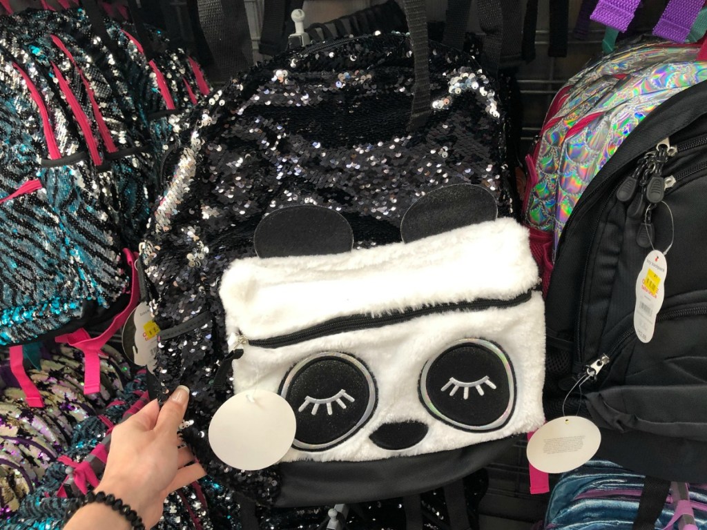 Clearance Sequin Panda Backpack at Walmart