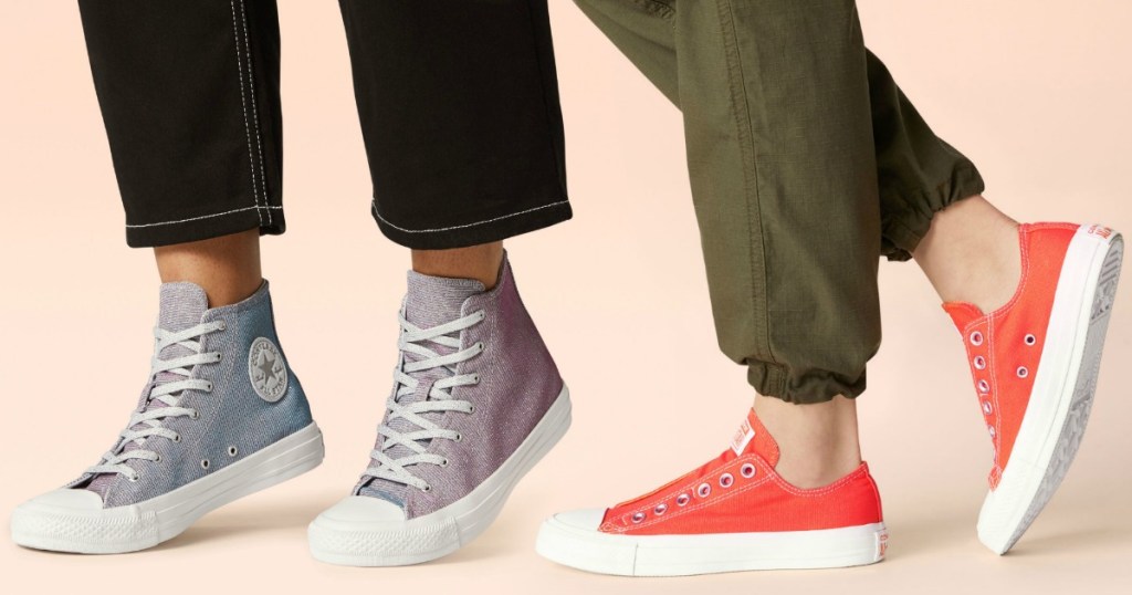 Two styles of Women's Converse Shoes