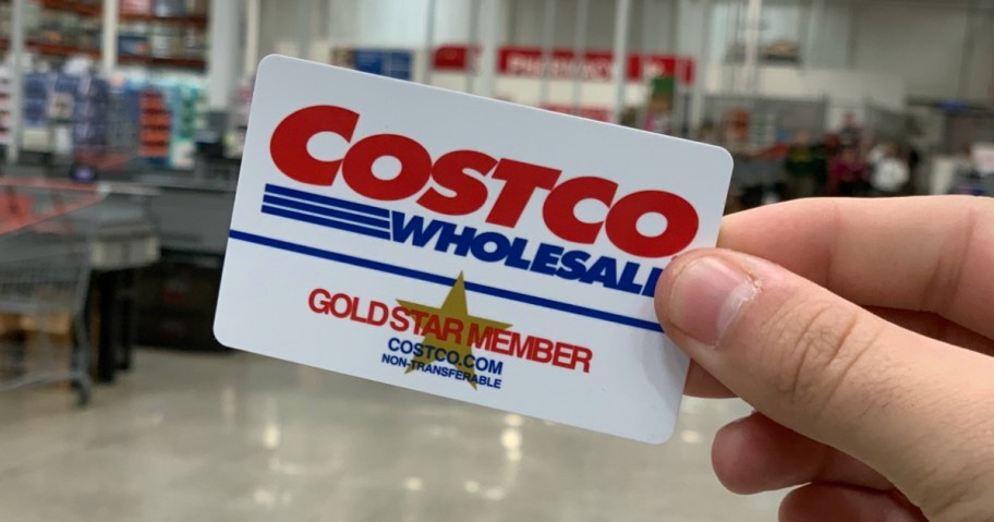 hand holding Costco Membership Card