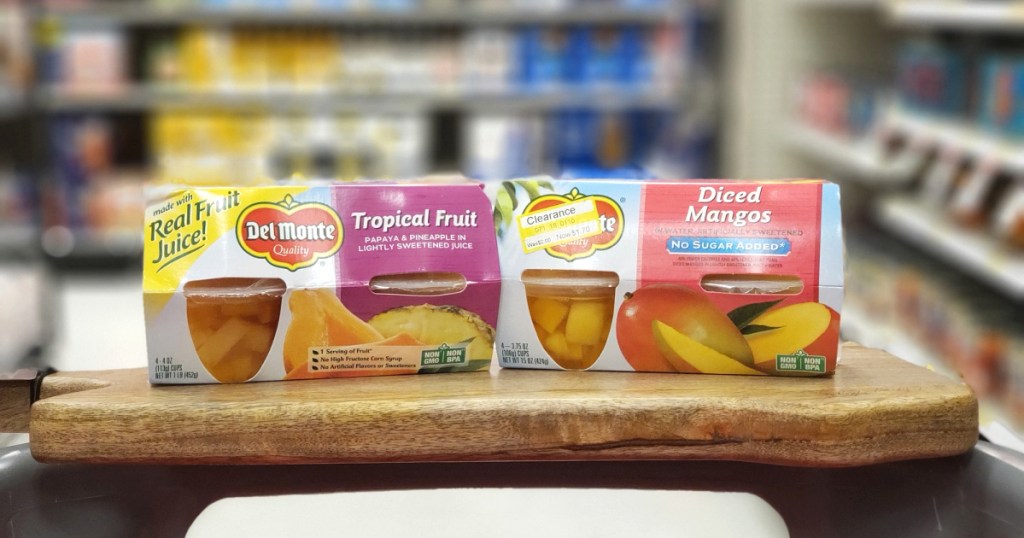 2 boxes of del monte fruit cups at target