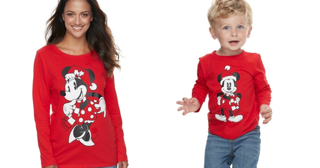 people wearing Disney Mickey and Minnie Matching Tees