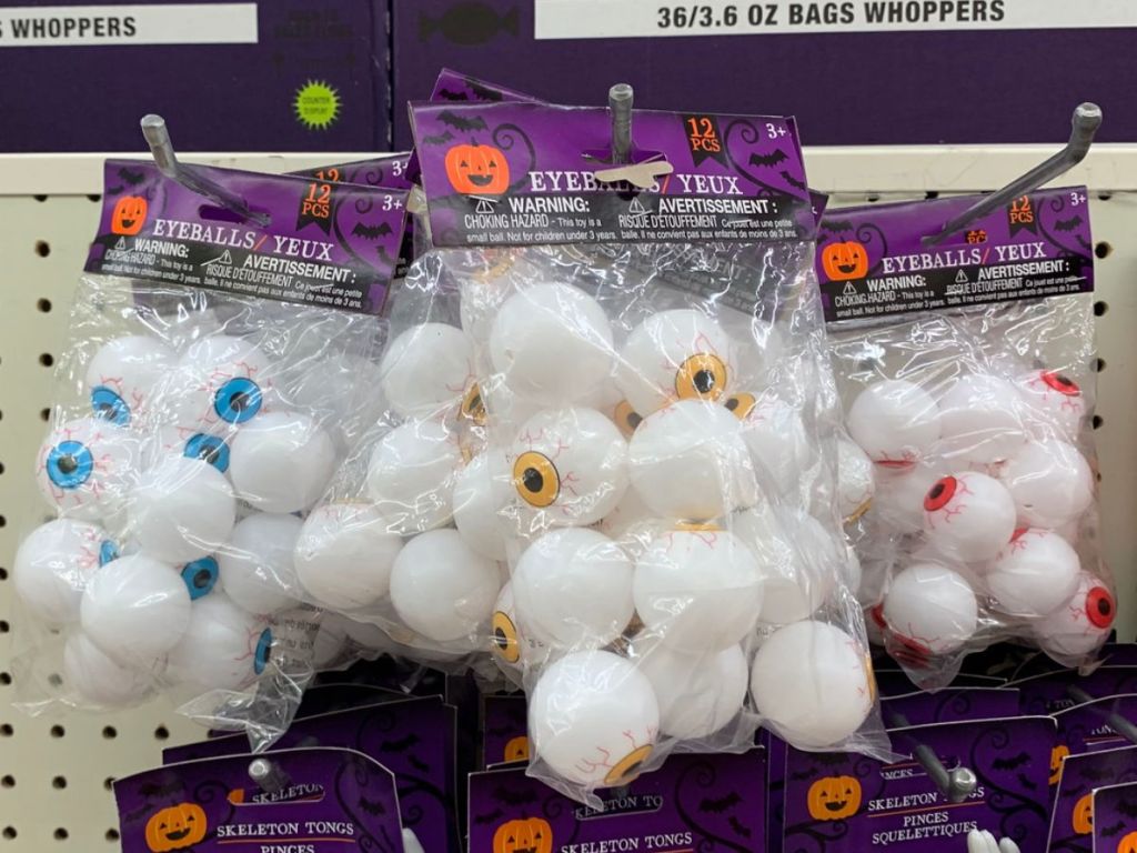 Dollar Tree Halloween Eyeballs in store