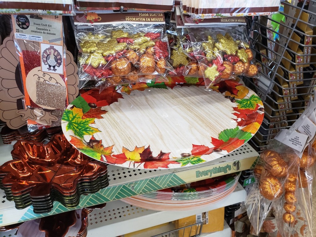 Fall Platter at Dollar Tree