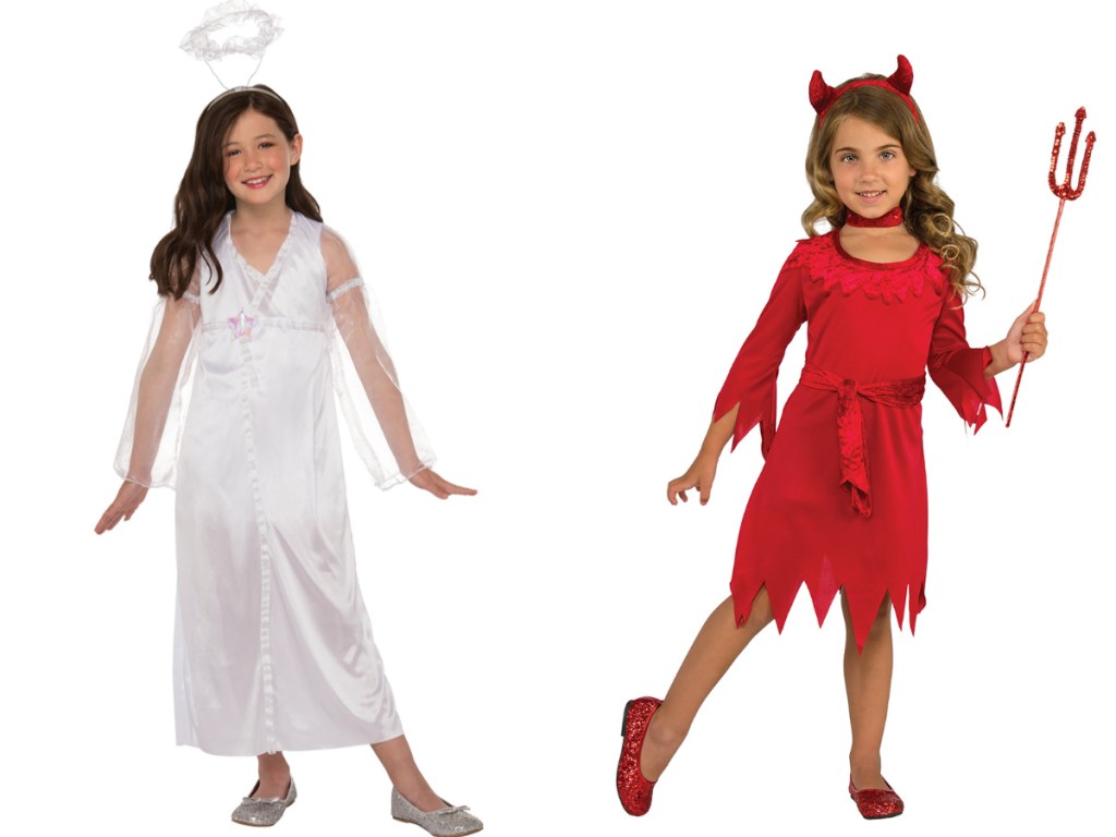 Girls Angel and Devil Costumes