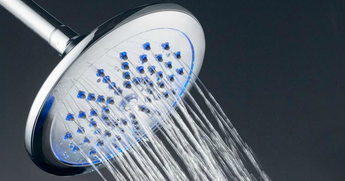 Glacier Bay Showerhead with LED light